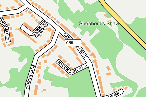 CR5 1JL map - OS OpenMap – Local (Ordnance Survey)