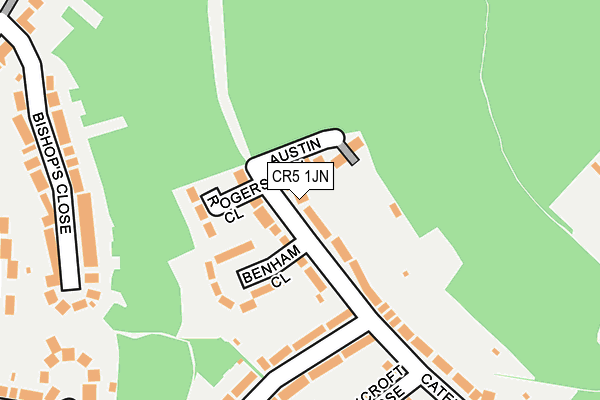 CR5 1JN map - OS OpenMap – Local (Ordnance Survey)