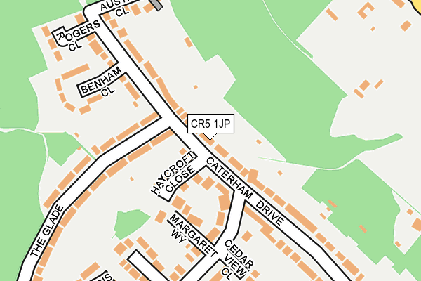CR5 1JP map - OS OpenMap – Local (Ordnance Survey)