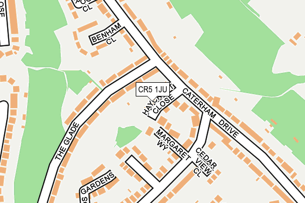 CR5 1JU map - OS OpenMap – Local (Ordnance Survey)