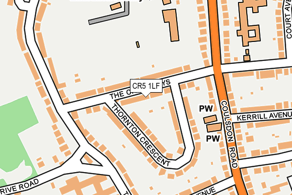 CR5 1LF map - OS OpenMap – Local (Ordnance Survey)