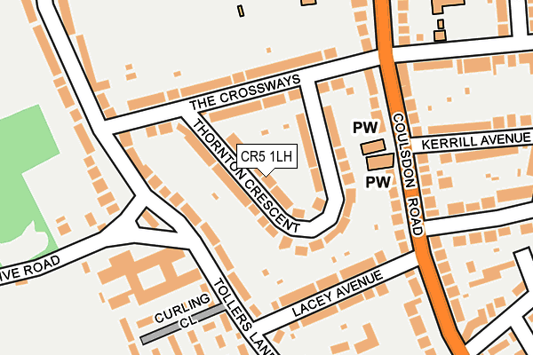 CR5 1LH map - OS OpenMap – Local (Ordnance Survey)