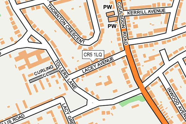 CR5 1LQ map - OS OpenMap – Local (Ordnance Survey)