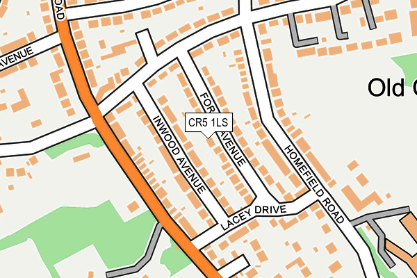 CR5 1LS map - OS OpenMap – Local (Ordnance Survey)