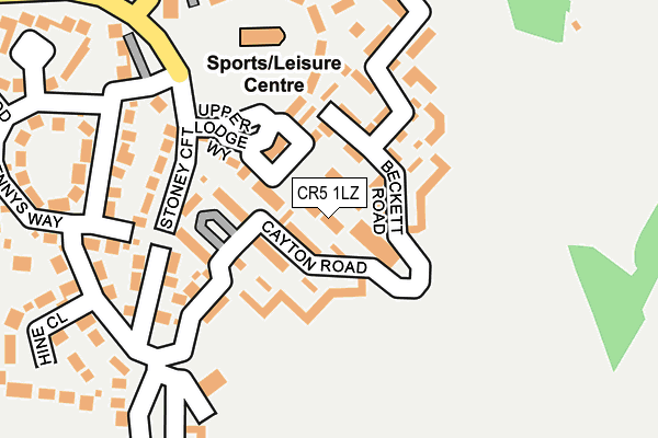 CR5 1LZ map - OS OpenMap – Local (Ordnance Survey)