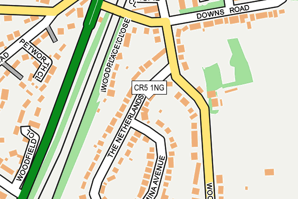 CR5 1NG map - OS OpenMap – Local (Ordnance Survey)
