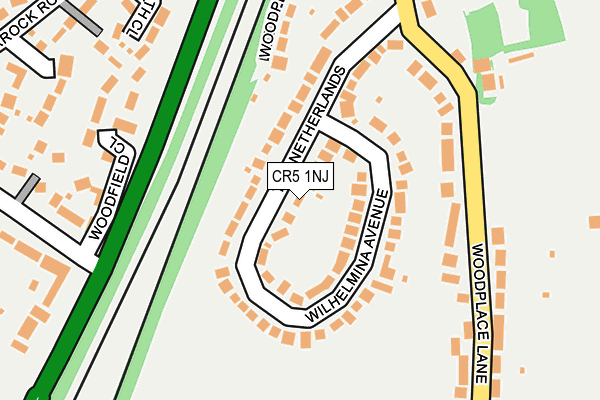 CR5 1NJ map - OS OpenMap – Local (Ordnance Survey)
