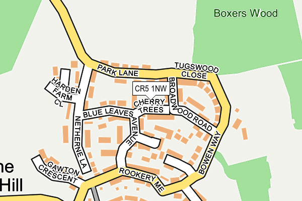 CR5 1NW map - OS OpenMap – Local (Ordnance Survey)