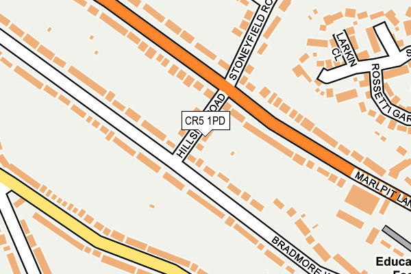 CR5 1PD map - OS OpenMap – Local (Ordnance Survey)