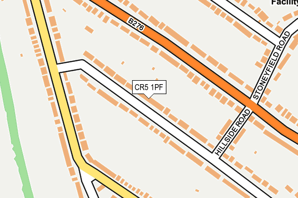 CR5 1PF map - OS OpenMap – Local (Ordnance Survey)