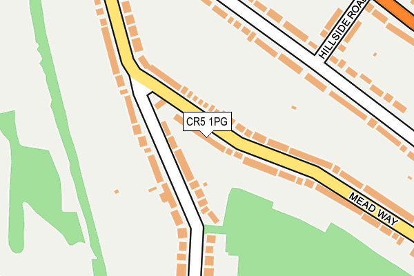 CR5 1PG map - OS OpenMap – Local (Ordnance Survey)