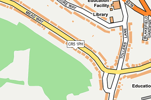 CR5 1PH map - OS OpenMap – Local (Ordnance Survey)