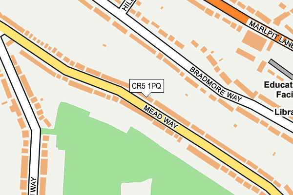 CR5 1PQ map - OS OpenMap – Local (Ordnance Survey)