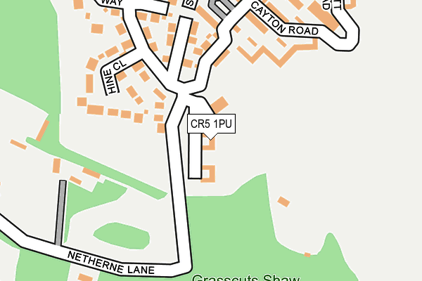 CR5 1PU map - OS OpenMap – Local (Ordnance Survey)