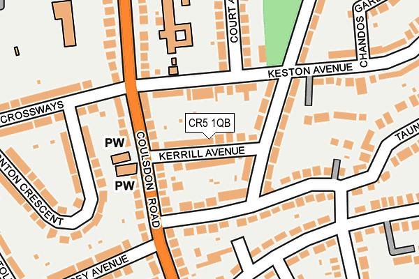 CR5 1QB map - OS OpenMap – Local (Ordnance Survey)