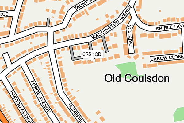 CR5 1QD map - OS OpenMap – Local (Ordnance Survey)