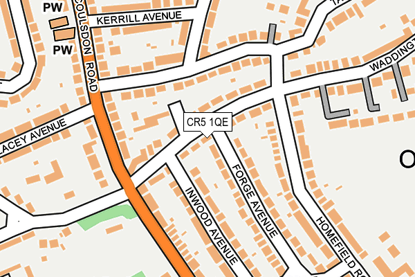 CR5 1QE map - OS OpenMap – Local (Ordnance Survey)