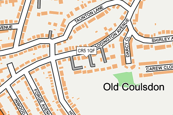 CR5 1QF map - OS OpenMap – Local (Ordnance Survey)