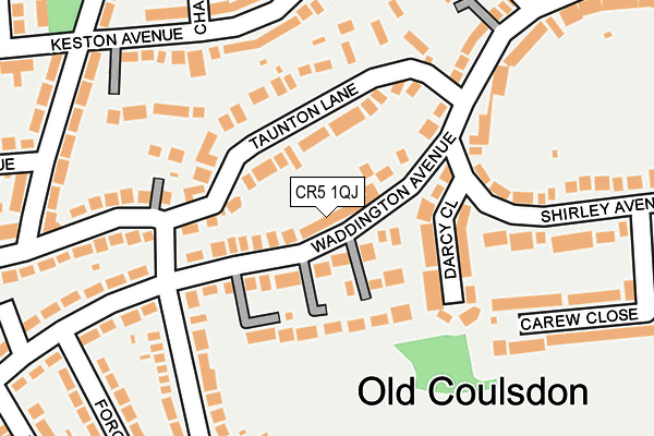 CR5 1QJ map - OS OpenMap – Local (Ordnance Survey)