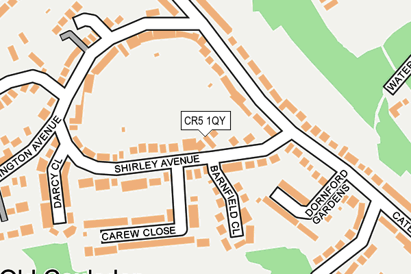 CR5 1QY map - OS OpenMap – Local (Ordnance Survey)