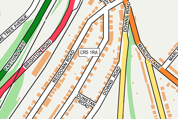 CR5 1RA map - OS OpenMap – Local (Ordnance Survey)