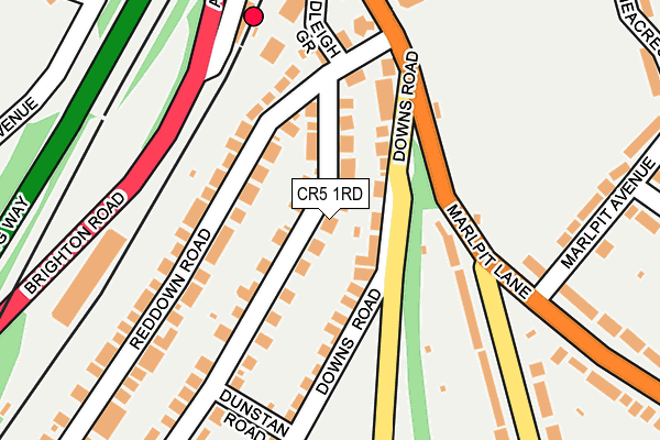 CR5 1RD map - OS OpenMap – Local (Ordnance Survey)