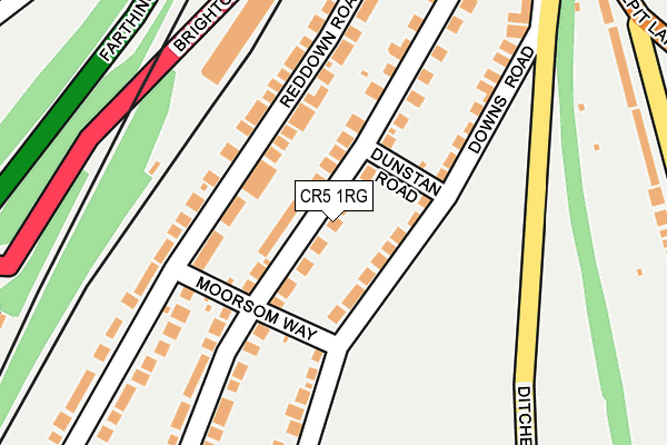 CR5 1RG map - OS OpenMap – Local (Ordnance Survey)