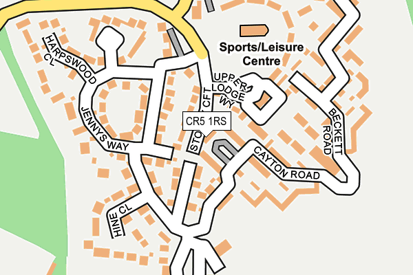 CR5 1RS map - OS OpenMap – Local (Ordnance Survey)