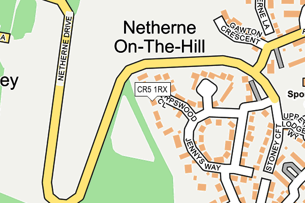 CR5 1RX map - OS OpenMap – Local (Ordnance Survey)