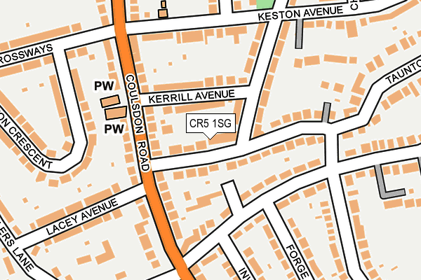 CR5 1SG map - OS OpenMap – Local (Ordnance Survey)