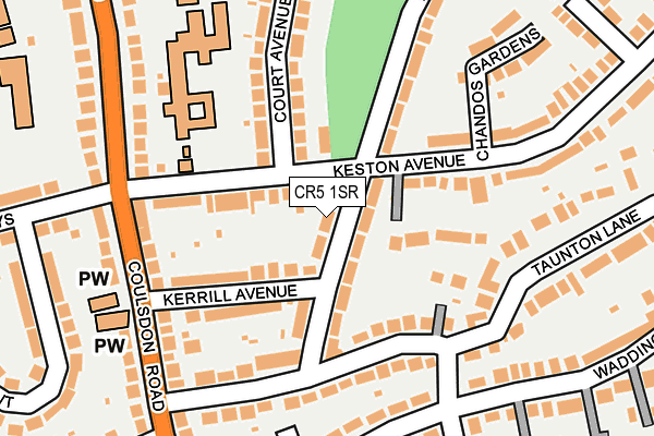 CR5 1SR map - OS OpenMap – Local (Ordnance Survey)