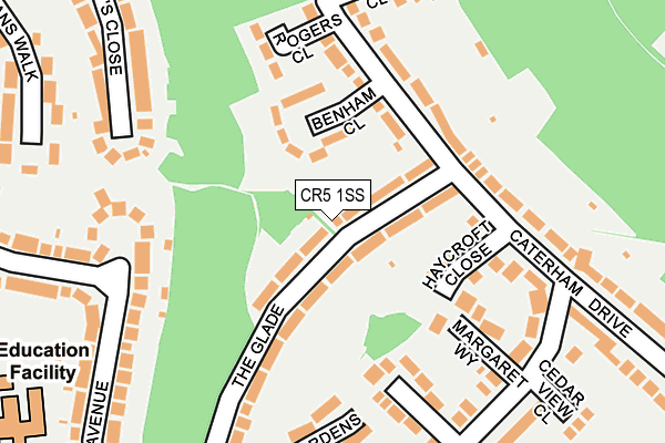 CR5 1SS map - OS OpenMap – Local (Ordnance Survey)