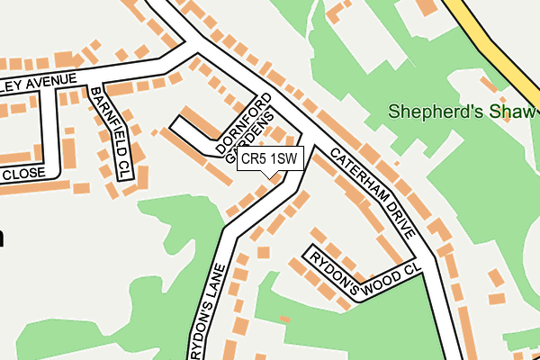 CR5 1SW map - OS OpenMap – Local (Ordnance Survey)