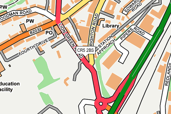 CR5 2BS map - OS OpenMap – Local (Ordnance Survey)