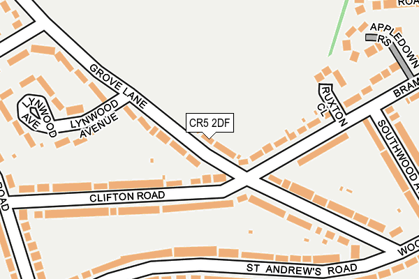 CR5 2DF map - OS OpenMap – Local (Ordnance Survey)