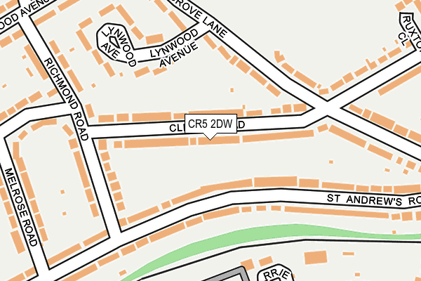 CR5 2DW map - OS OpenMap – Local (Ordnance Survey)