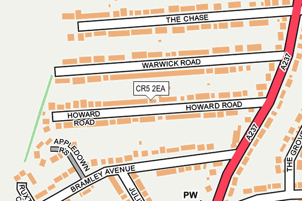 CR5 2EA map - OS OpenMap – Local (Ordnance Survey)