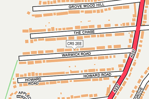 CR5 2EE map - OS OpenMap – Local (Ordnance Survey)