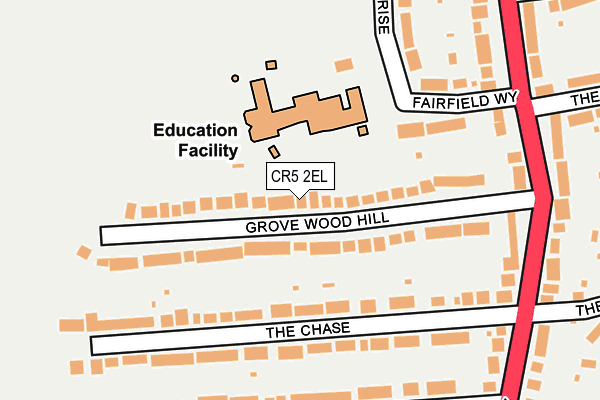 CR5 2EL map - OS OpenMap – Local (Ordnance Survey)