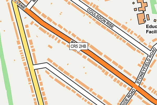 CR5 2HB map - OS OpenMap – Local (Ordnance Survey)