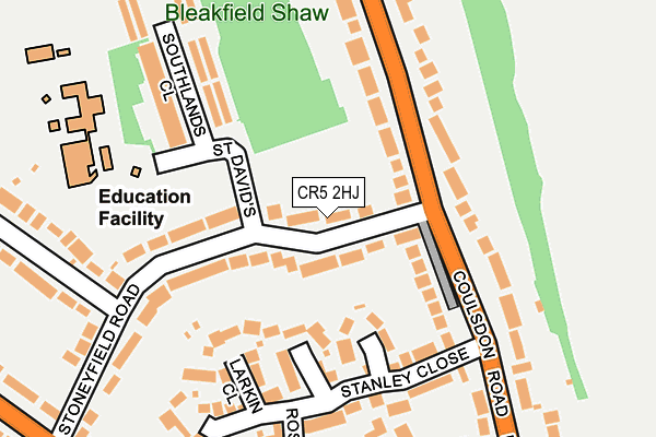 CR5 2HJ map - OS OpenMap – Local (Ordnance Survey)