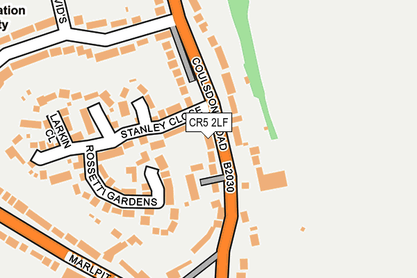 CR5 2LF map - OS OpenMap – Local (Ordnance Survey)