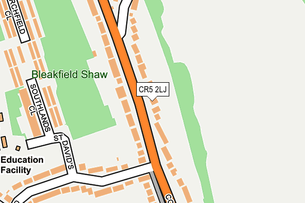 CR5 2LJ map - OS OpenMap – Local (Ordnance Survey)