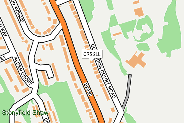 CR5 2LL map - OS OpenMap – Local (Ordnance Survey)