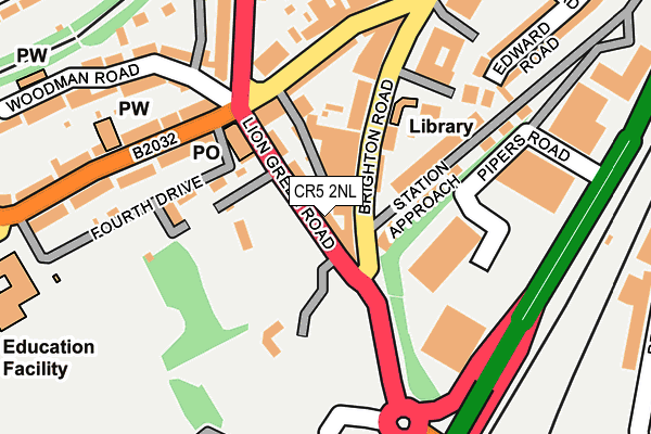 CR5 2NL map - OS OpenMap – Local (Ordnance Survey)