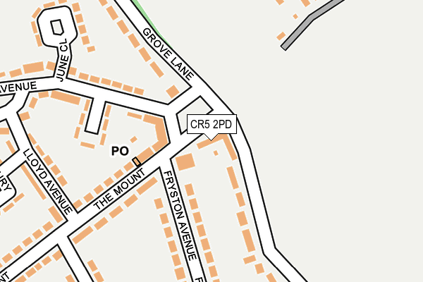 CR5 2PD map - OS OpenMap – Local (Ordnance Survey)