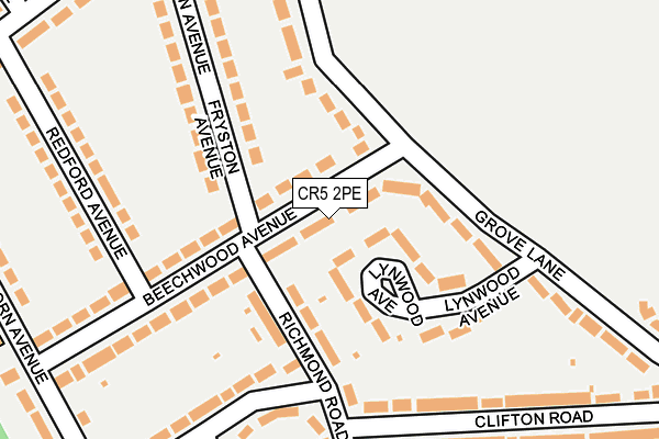 CR5 2PE map - OS OpenMap – Local (Ordnance Survey)