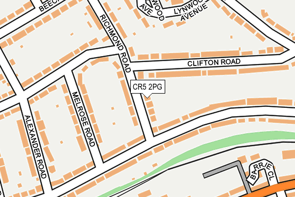 CR5 2PG map - OS OpenMap – Local (Ordnance Survey)