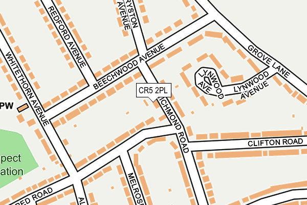 CR5 2PL map - OS OpenMap – Local (Ordnance Survey)