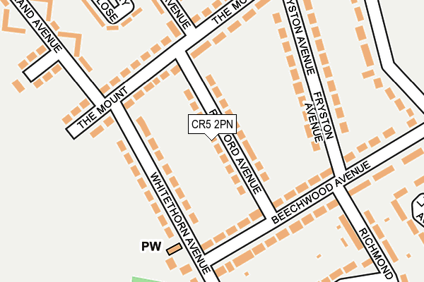 CR5 2PN map - OS OpenMap – Local (Ordnance Survey)